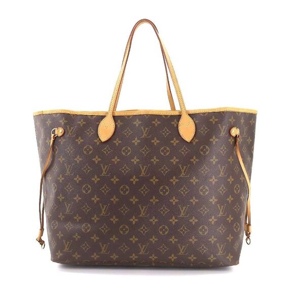 Louis Vuitton Monogram Neverfull GM Tote Bag Brown Gold Hardware - Picture 1 of 8